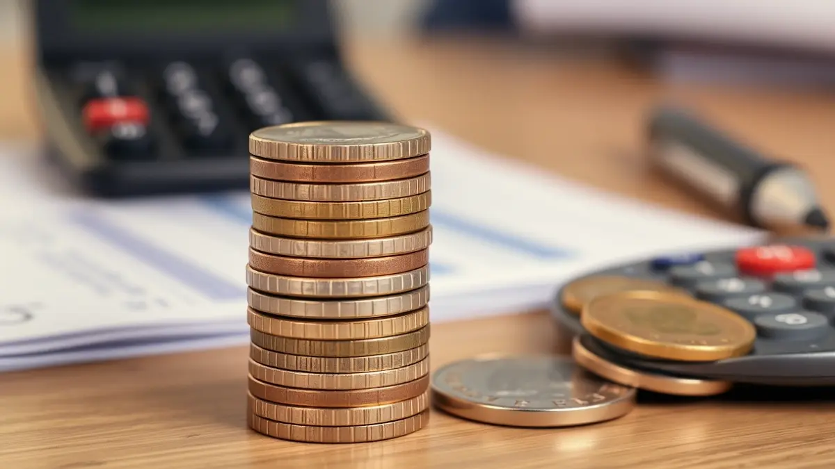 Monedas de euro y libras esterlinas, simbolizando una transacción financiera internacional.