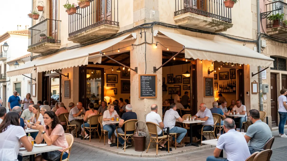 Generic image of a traditional Mediterranean restaurant in Castelló.