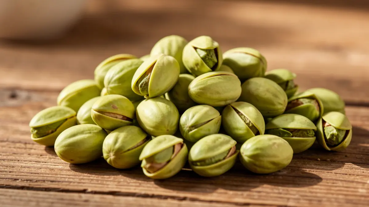 Generic image of green pistachios.