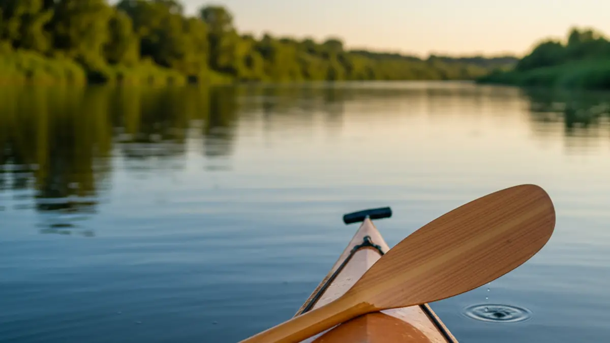 Imagen genérica de un kayak en el río Ebro