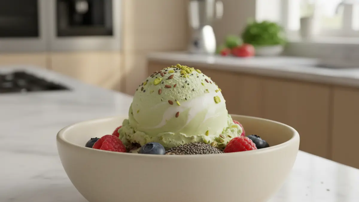 Generic image of a protein-rich, low-calorie ice cream.