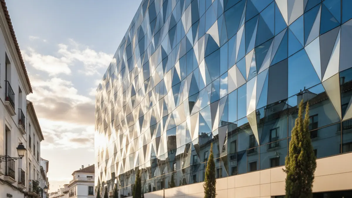 Imagen genérica de un edificio de oficinas moderno que simboliza la expansión empresarial.