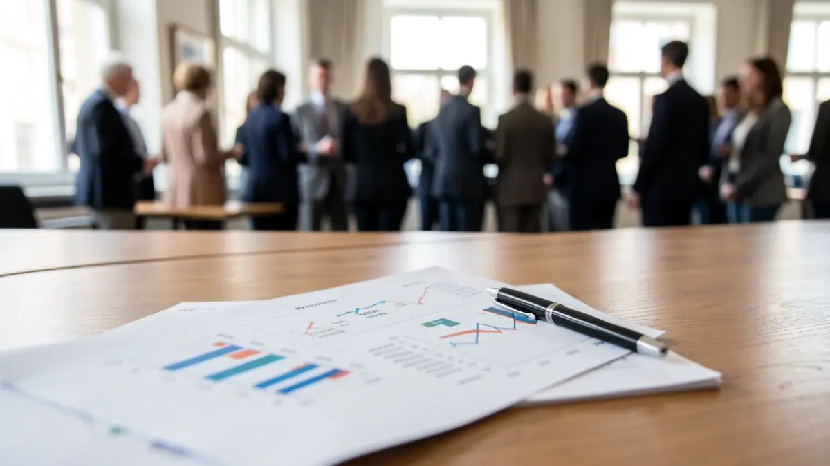 Generic image of financial documents and charts on an office desk.