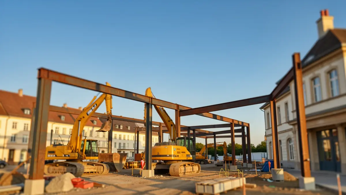 Generic image of a construction site with heavy machinery.