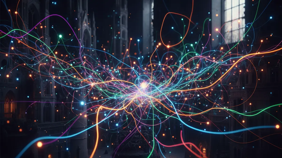 Generic image of data and digital system interconnection.