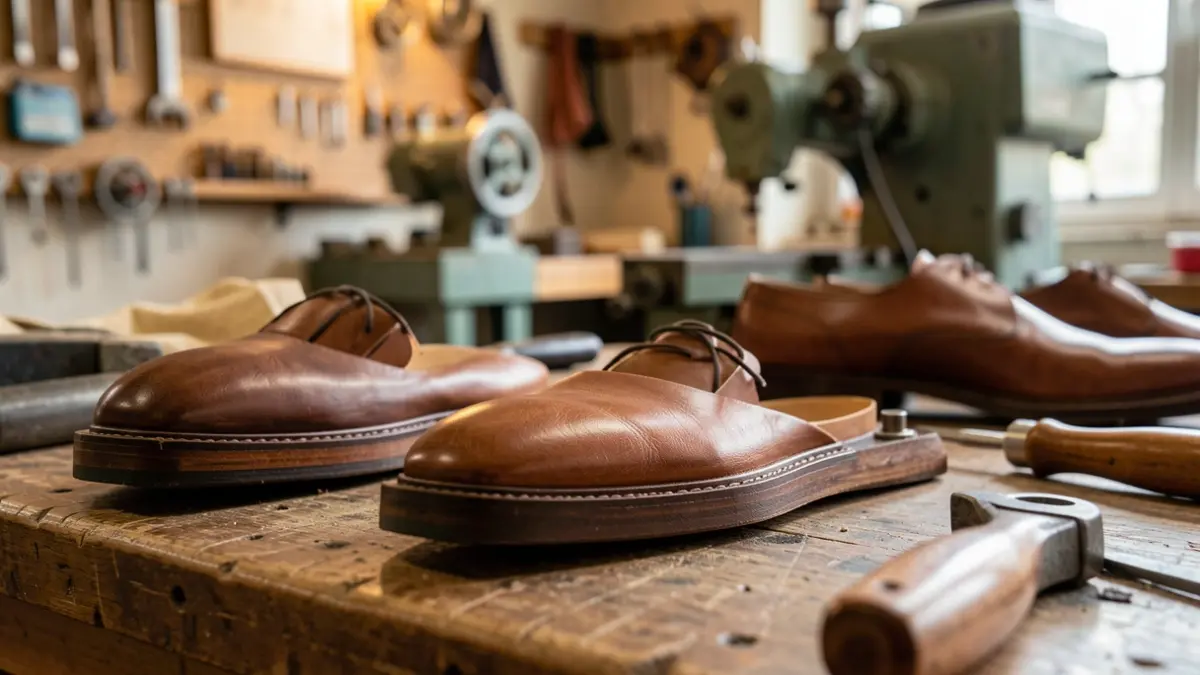 Generic image of leather and shoe sector materials.
