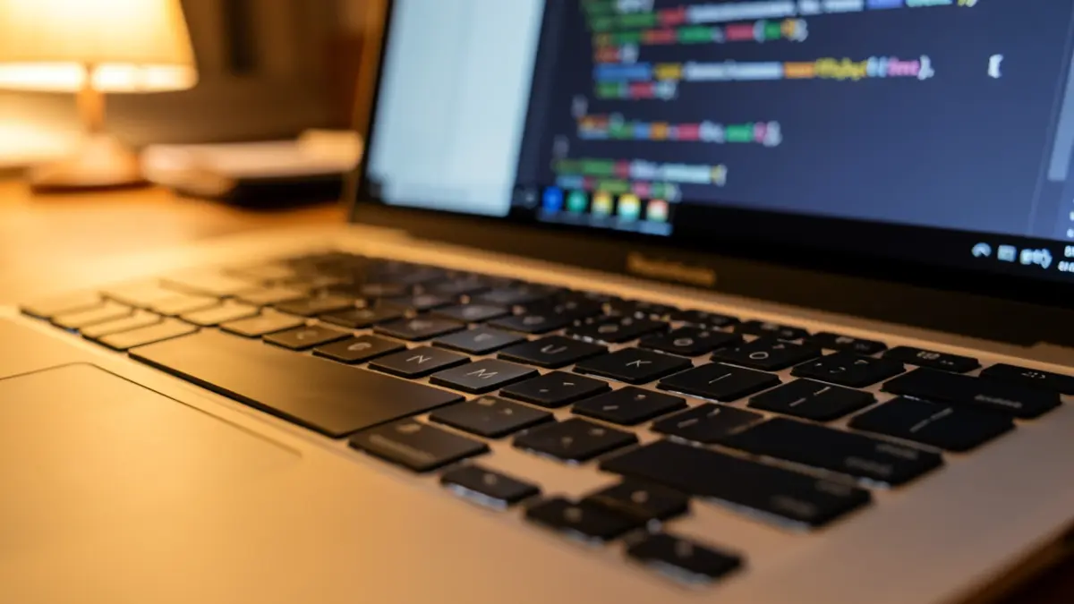 Generic image of a computer keyboard with code.