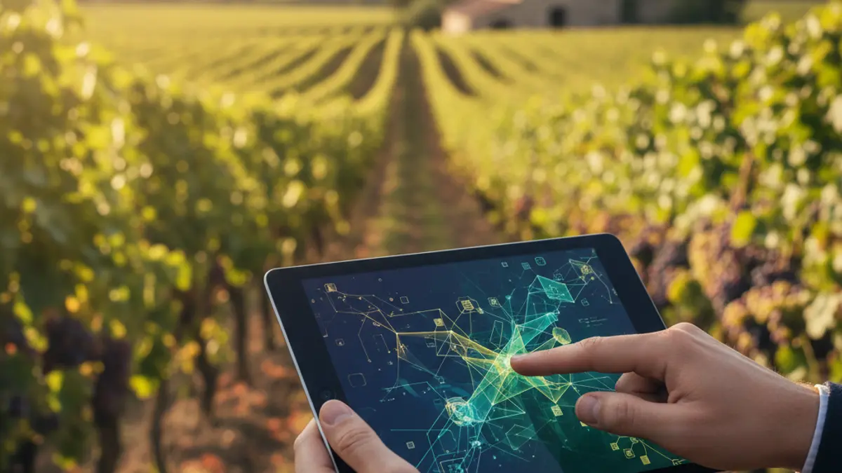 Generic image of technology applied to viticulture.