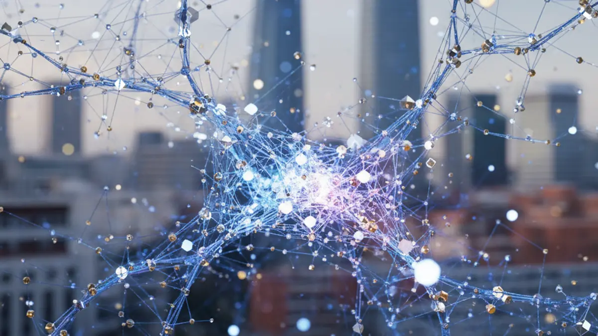 Imagen genérica de inteligencia artificial y datos en un contexto urbano.