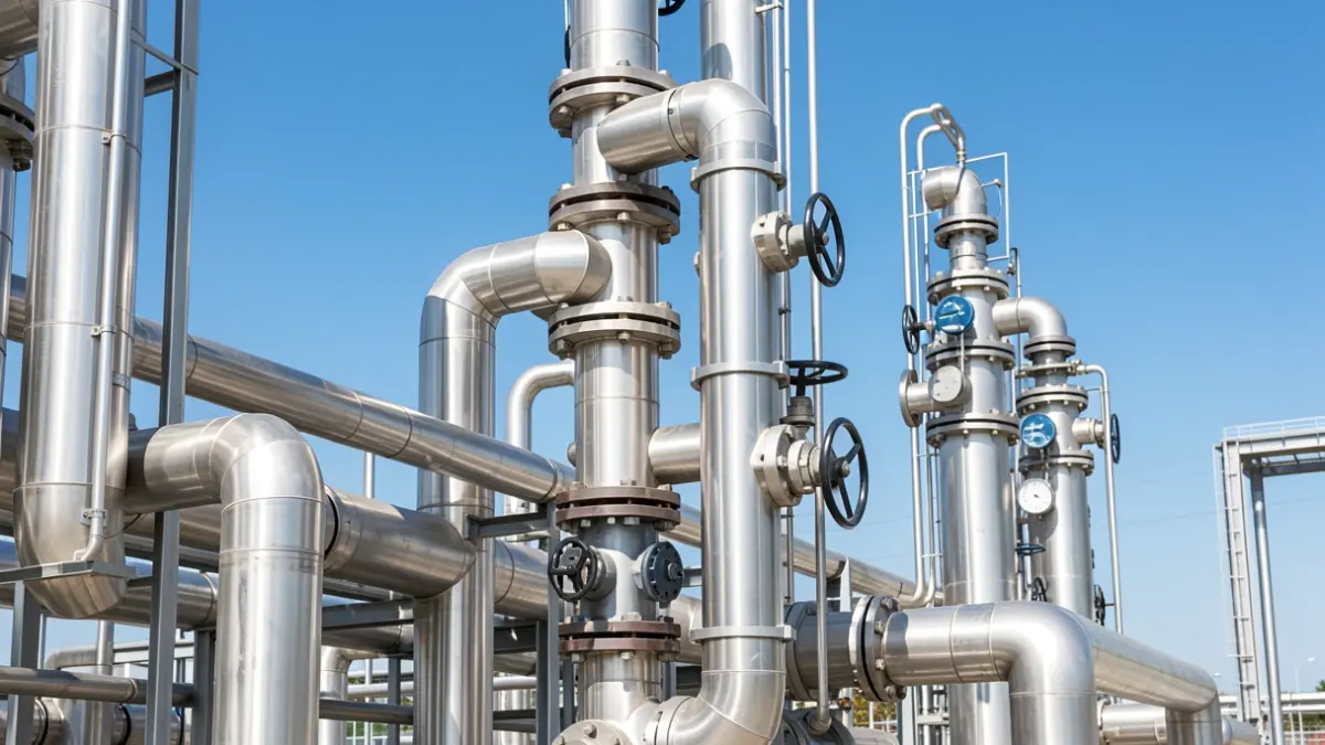 Instalaciones industriales de una planta química.