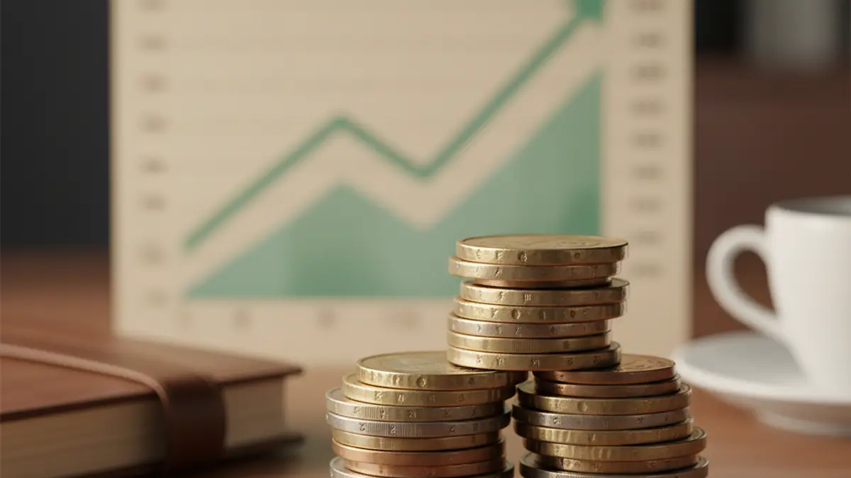 Generic image of coins and an upward graph, representing Social Security affiliation.