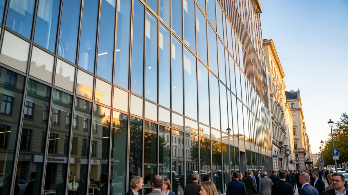 Imagen genérica de un edificio de oficinas moderno.