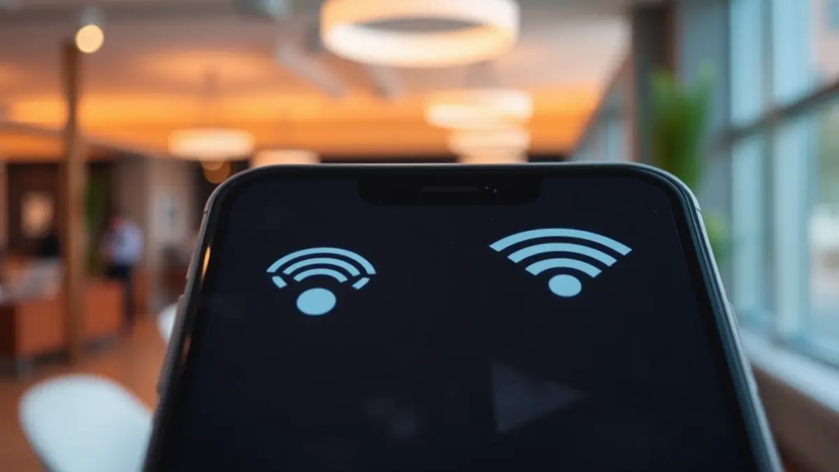 Imagen genérica de un teléfono móvil con señal de red y Wi-Fi.
