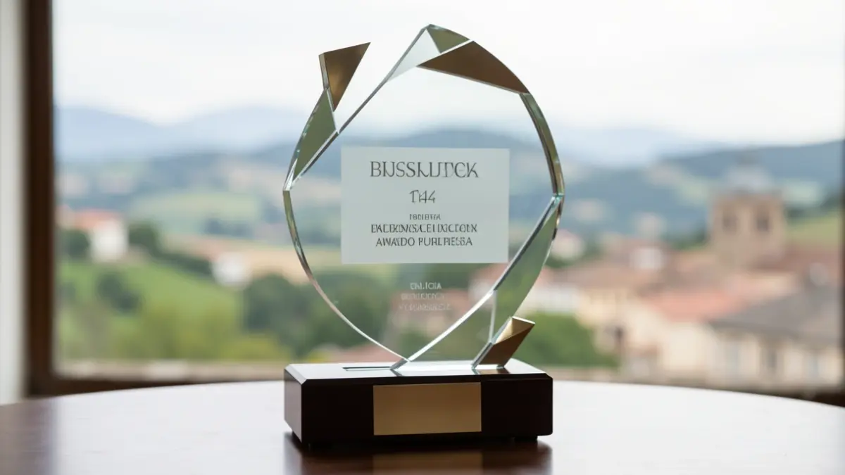Imagen genérica de un trofeo de premio empresarial.
