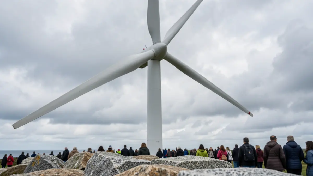 Imagen genérica de aerogeneradores en Galicia.
