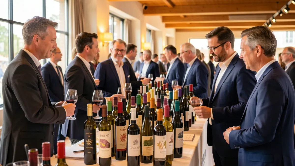 Bodegas canarias participan en la feria de vinos Winemad en Madrid.