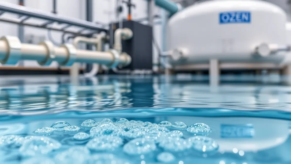 Generic image of a water treatment plant using ozone technology.