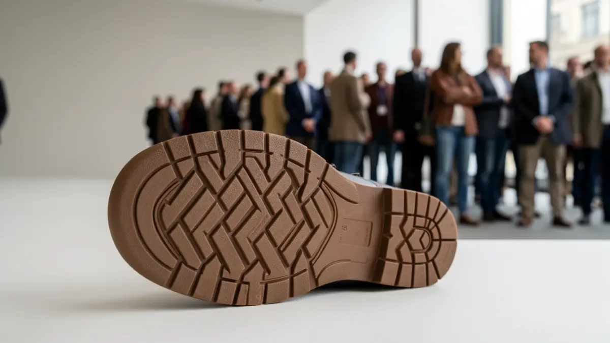 Generic image of a shoe sole with a distinctive design.