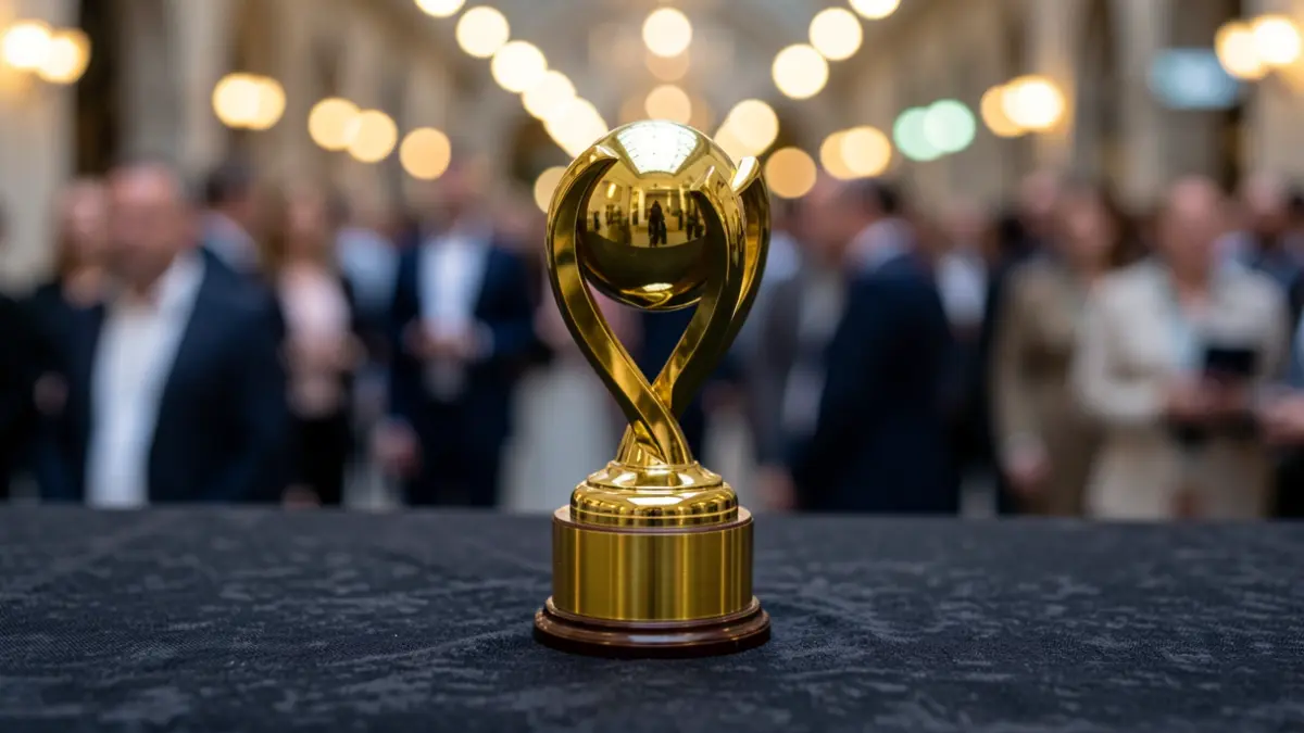 Imagen genérica de un premio empresarial.