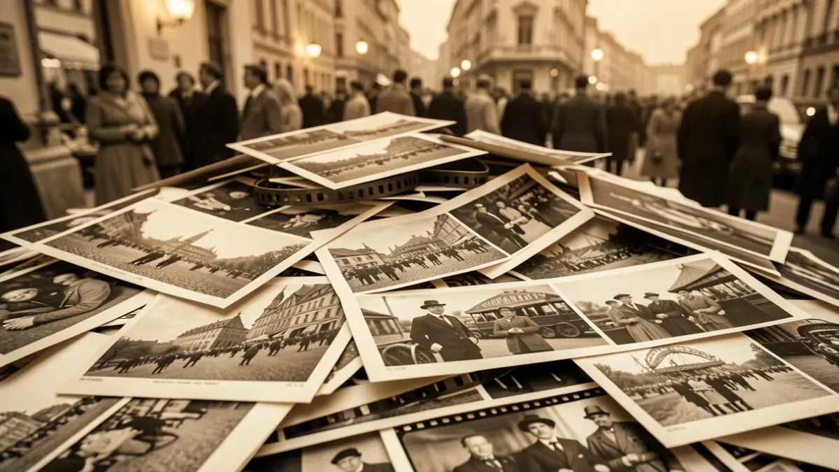 Imagen genérica de fotografías antiguas y rollos de película.