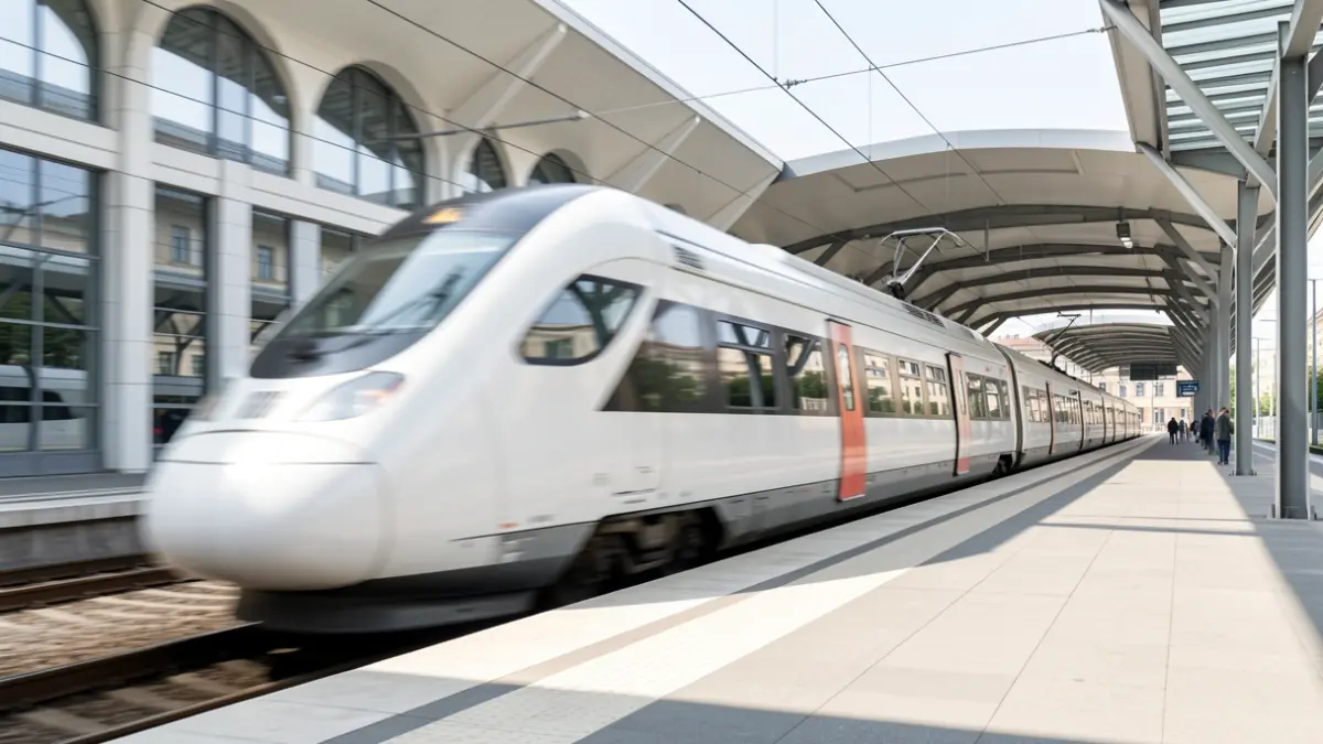 Imagen genérica de un tren de alta velocidad en una estación.