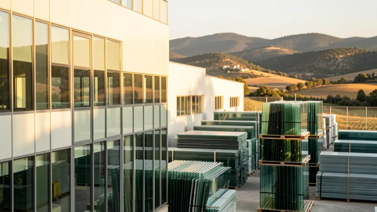 Imagen genérica de una planta de fabricación de vidrio en Cataluña.