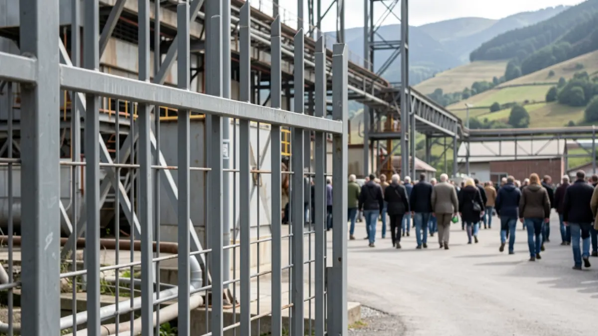 Entrance of the Sidenor plant in Azkoitia.