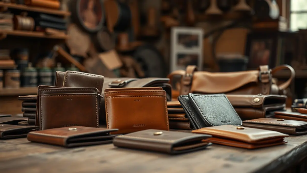 Generic image of artisanal leather goods.