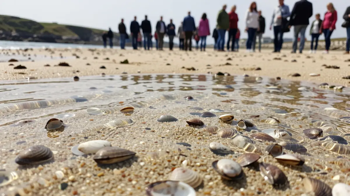 Imagen genérica de bancos marisqueros en una ría gallega.
