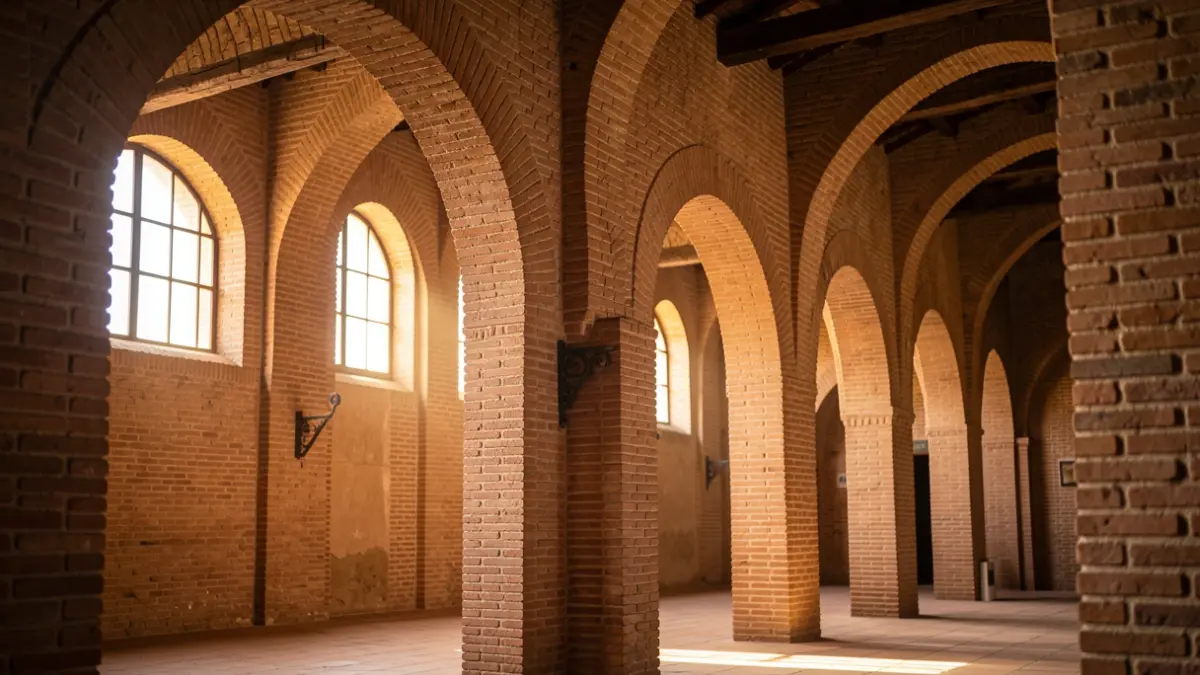 Interior of the Barbadillo Arboledilla winery, highlighting its historic architecture and manzanilla aging process.