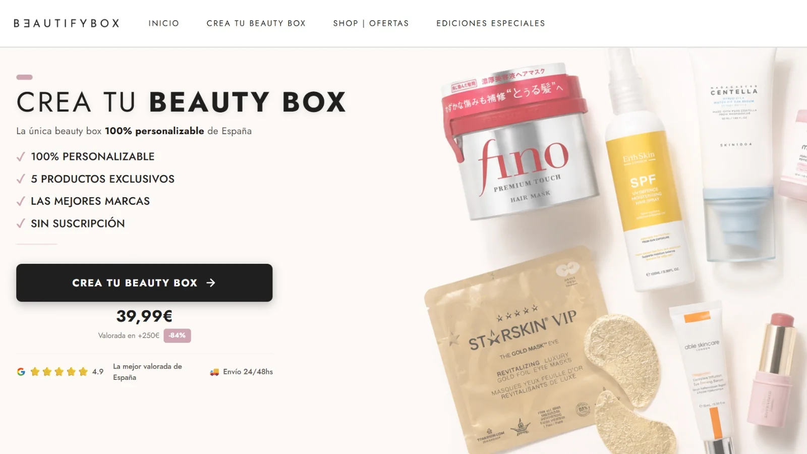 BeautifyBox una nueva forma de comprar belleza en España con cajas de belleza personalizables y sin suscripción