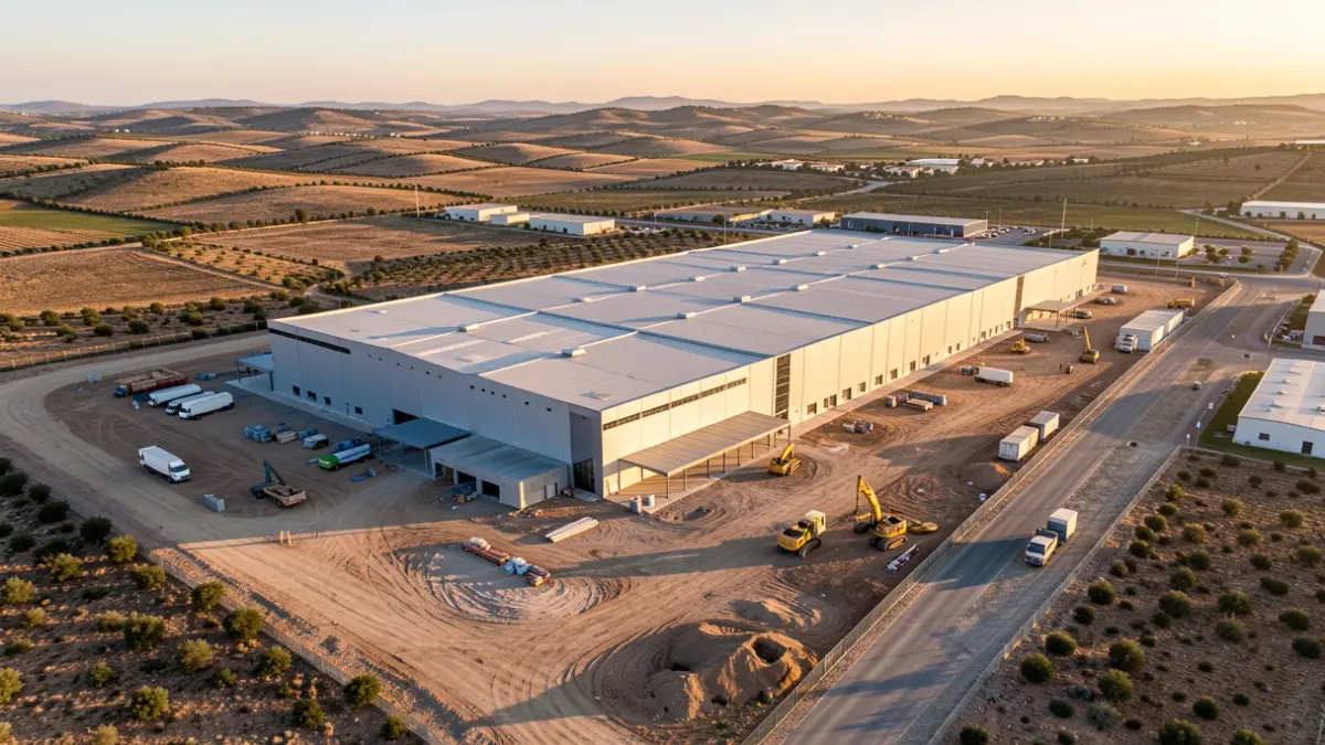 Generic image of a logistics platform under construction.