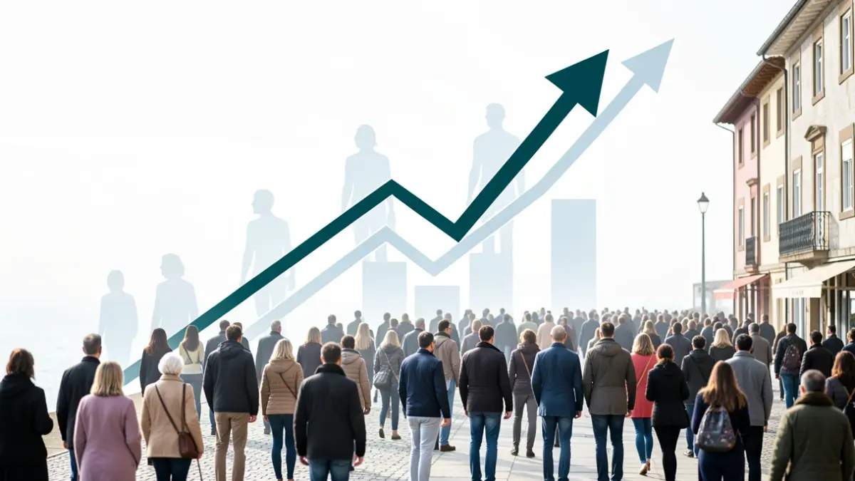 Generic image: abstract elements representing economic growth and talent attraction.