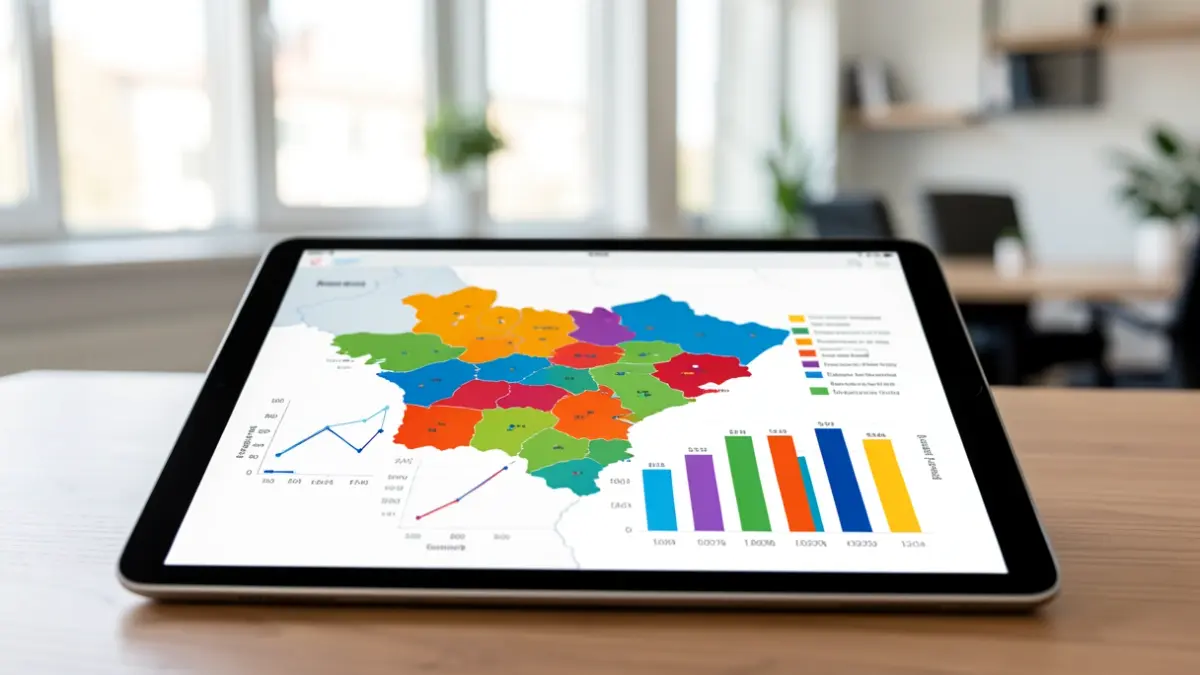 Generic image: a tablet displaying statistical data and charts.