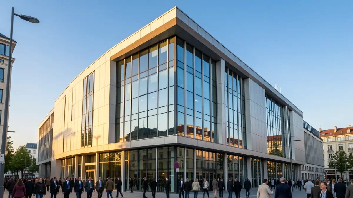 Imagen genérica de un edificio de oficinas moderno.