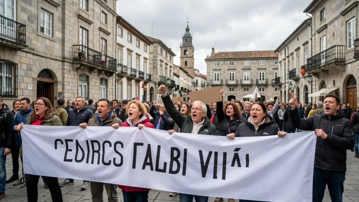 Imagen genérica de protesta sindical en Galicia.