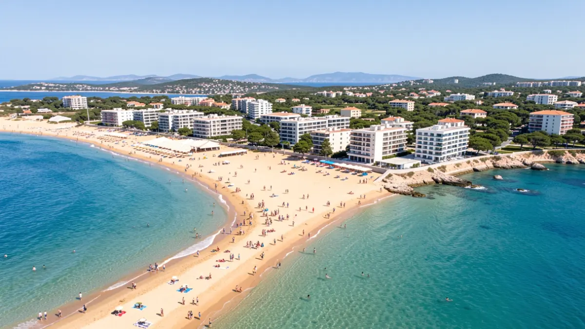 Generic image of the Valencian coast with beaches and buildings.