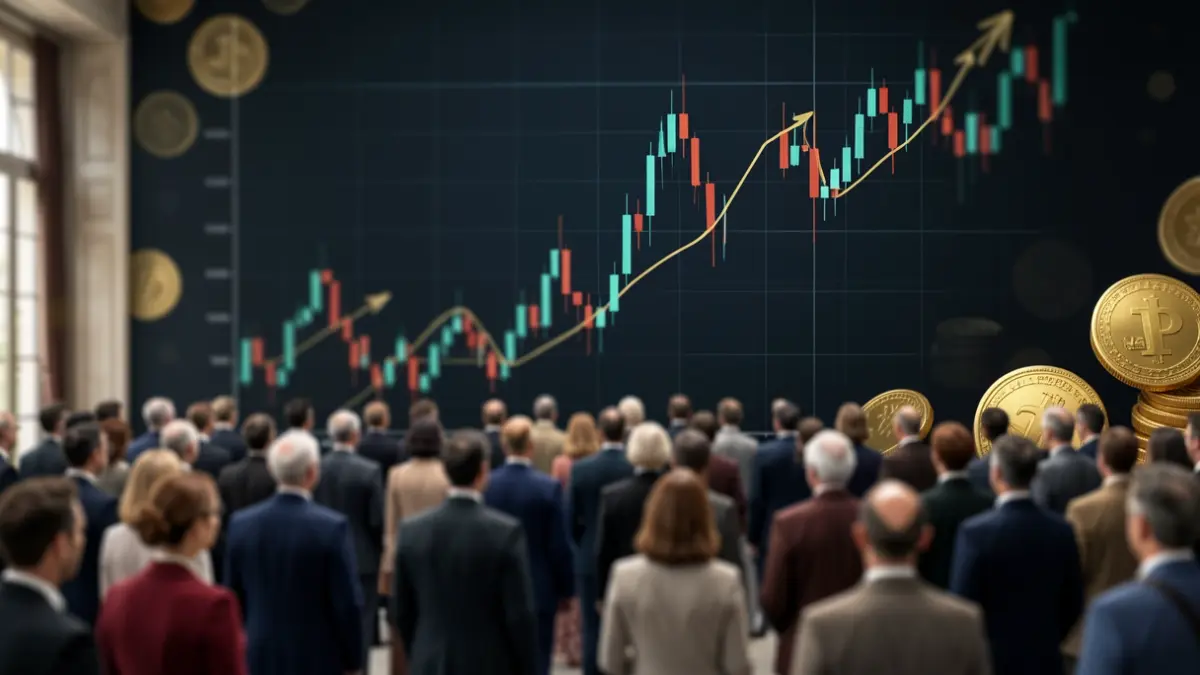 Generic image of financial charts and golden coins.