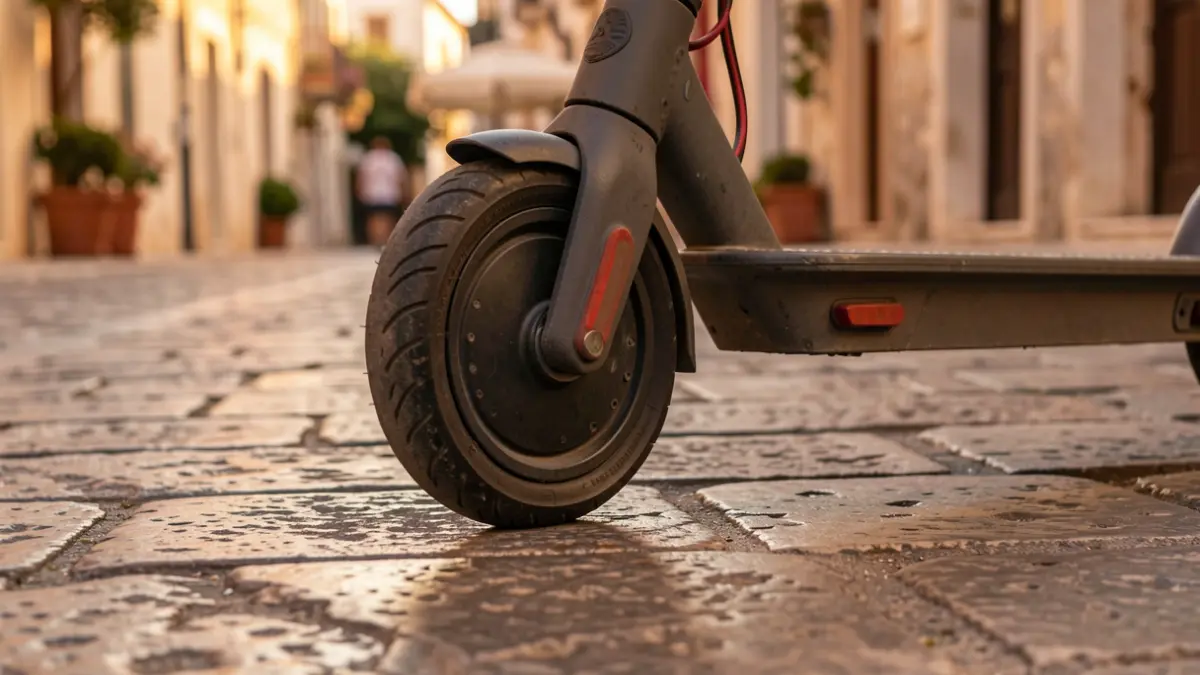 Generic image of an electric scooter parked.