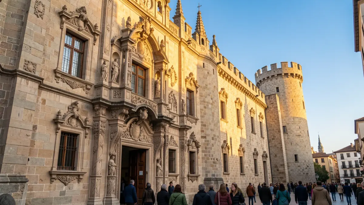 Facade of Peralada Castle where the professional convention was held.