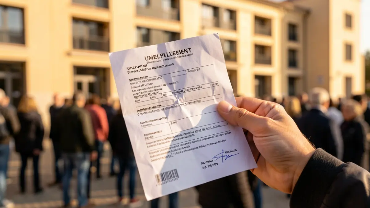 Generic image of an unemployment form in Andalusia.