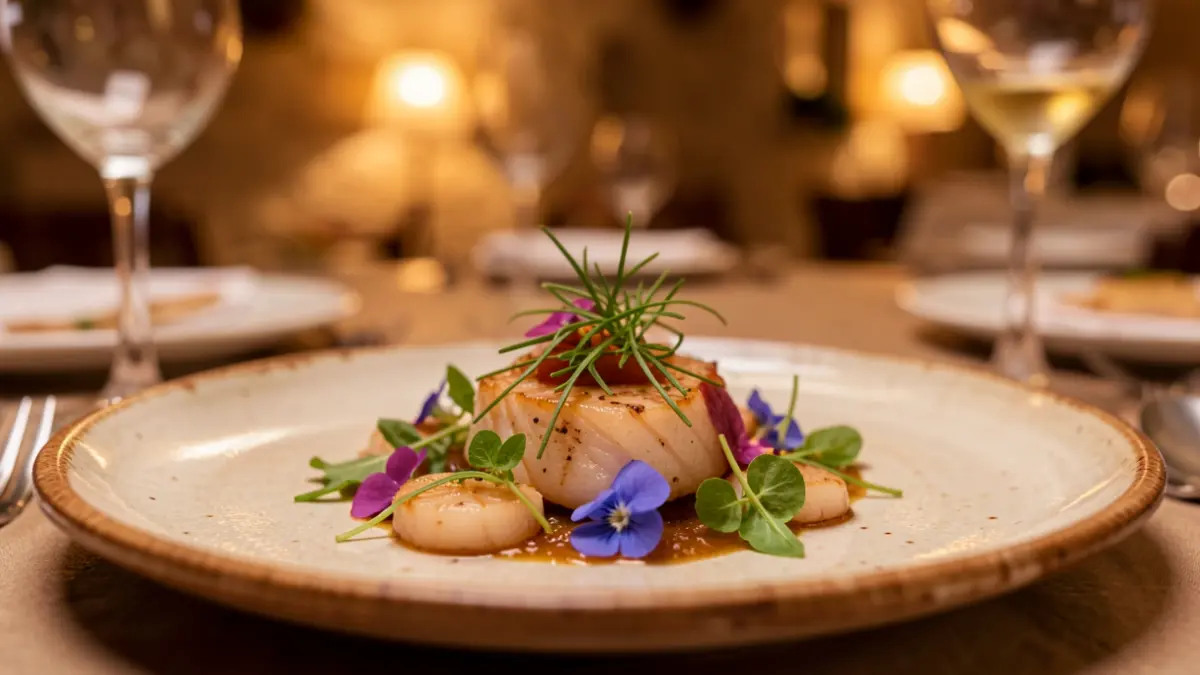 Generic image of a gourmet seafood dish.