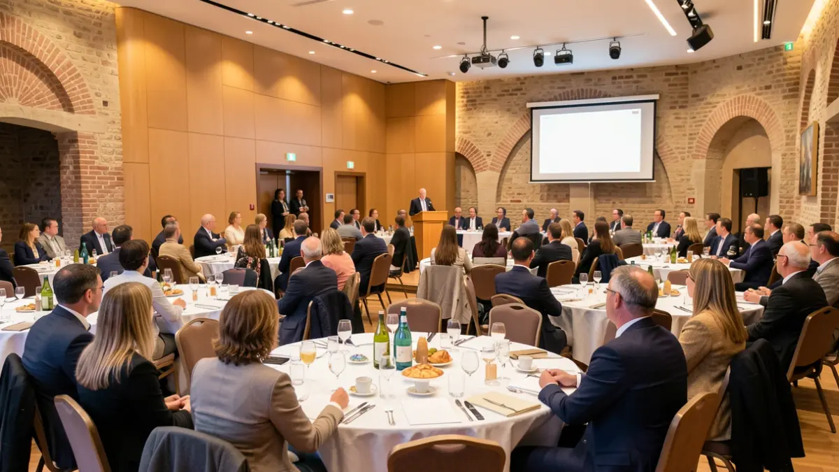 Generic image of an economic event held in a city in Euskadi.