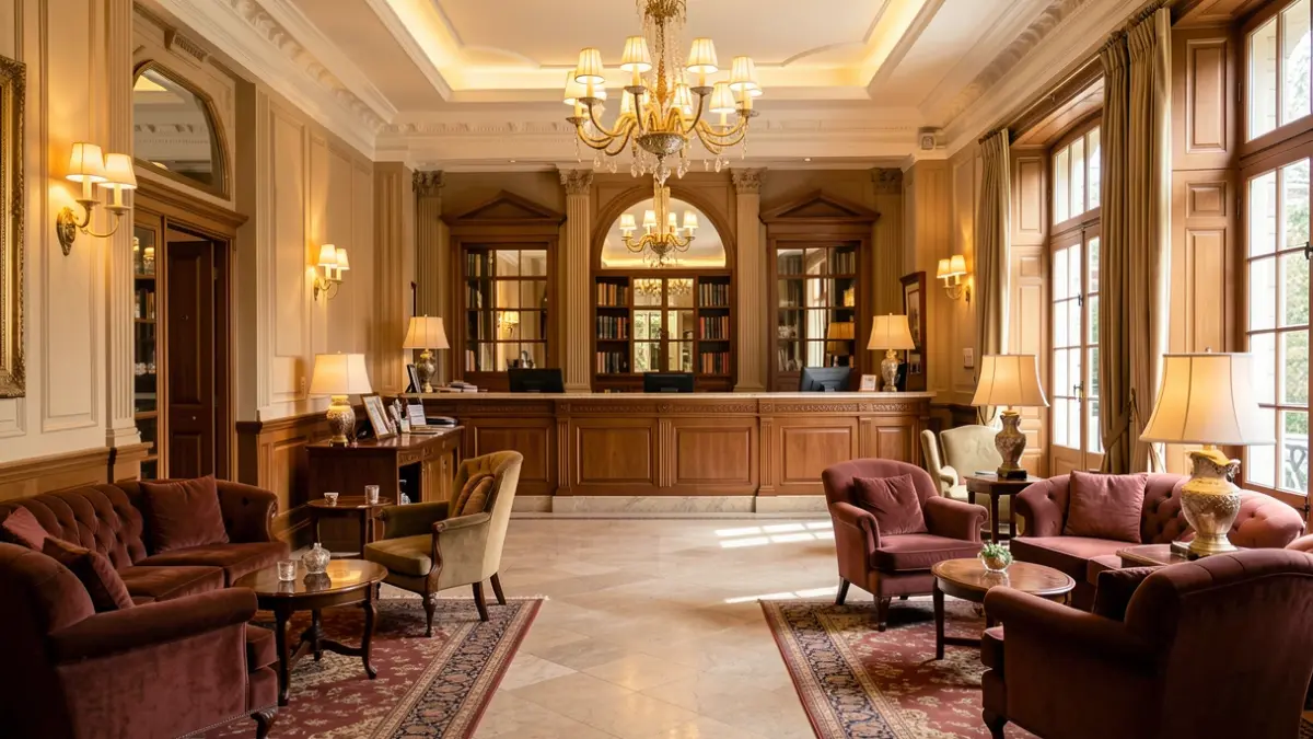 Imagen genérica del lujoso interior de un hotel.