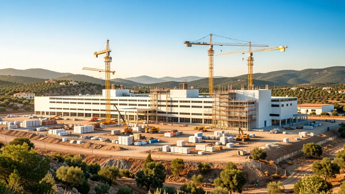 Generic image of an industrial construction site.