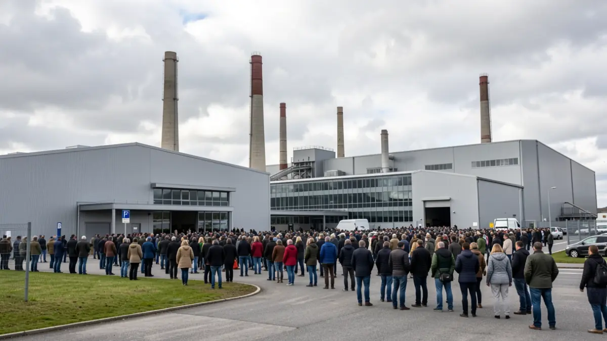 Imagen genérica de un complejo industrial moderno en Galicia.
