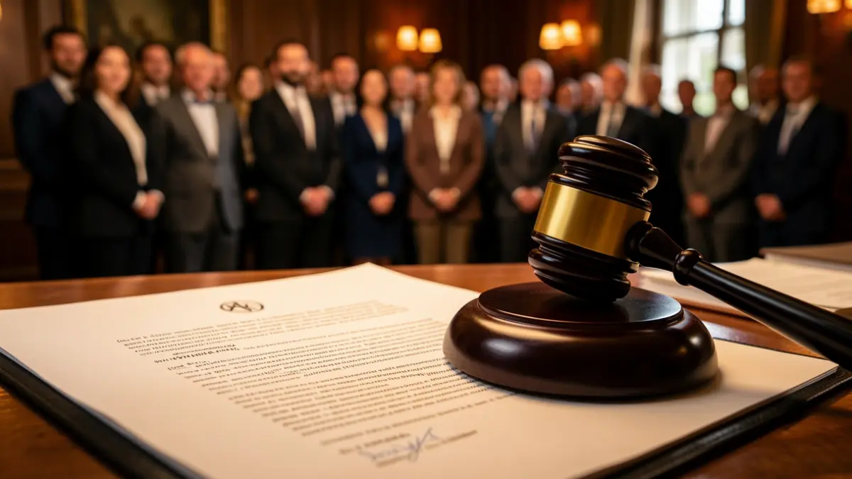 Generic image of a legal document and a judge's gavel.