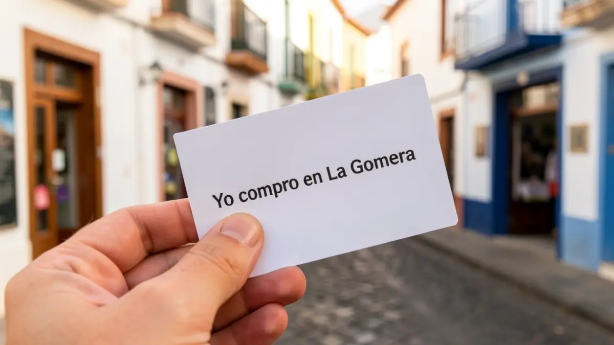Generic image of a consumer voucher with the La Gomera logo.