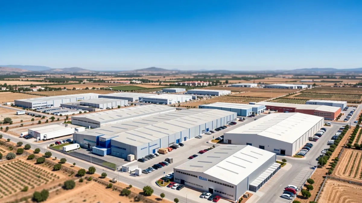 Generic image of an industrial park in Andalucía.