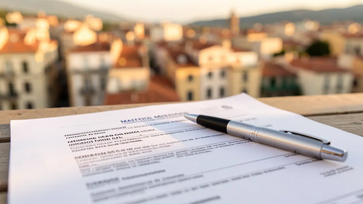 Generic image of a mortgage contract in Almería.